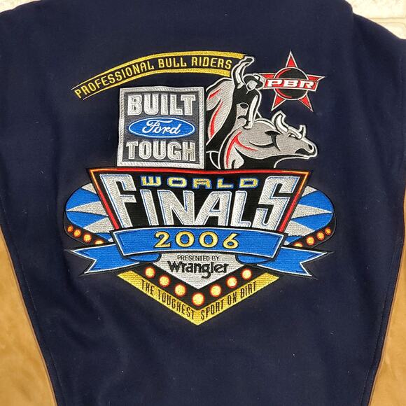 Cripple Creek 2006 PBR Professional Bull Riders Rodeo World Finals Wool Jacket L - Picture 3 of 12